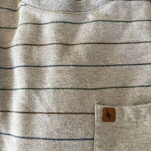 HippyTree Men's XL Outdoor Fleece Sweatshirt Heather Gray Crewneck Pullover Surf